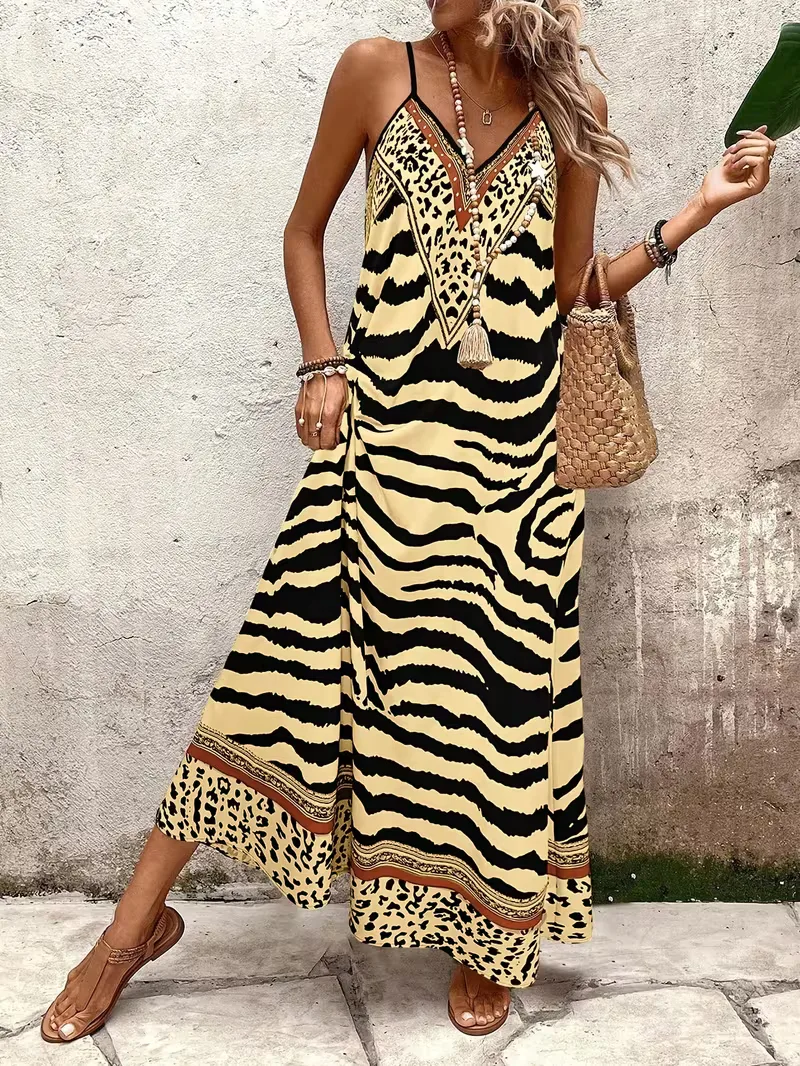 Maxi jurk met leopard print - Image 26