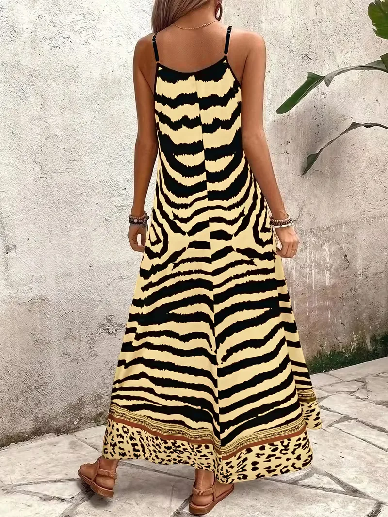 Maxi jurk met leopard print - Image 27