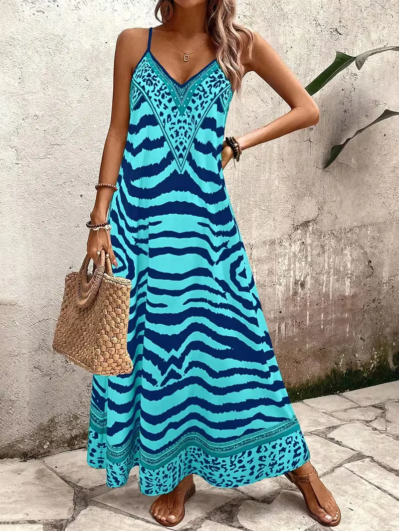 Maxi jurk met leopard print - Image 33