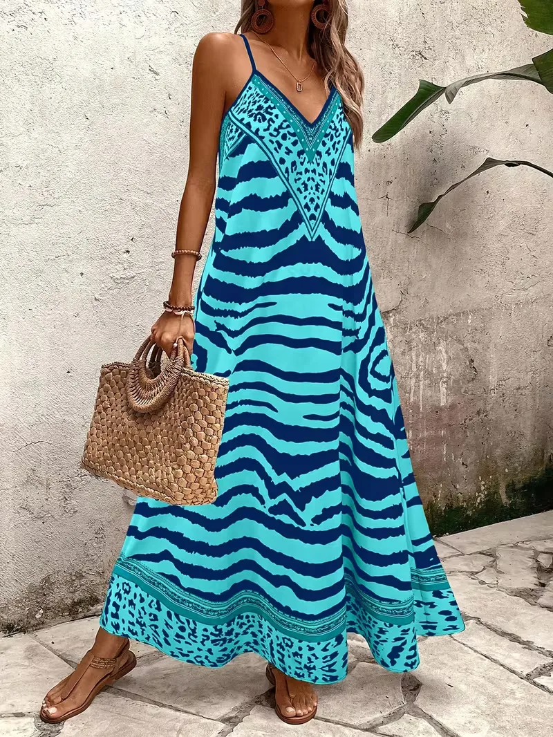 Maxi jurk met leopard print - Image 34