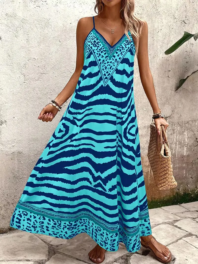 Maxi jurk met leopard print - Image 35