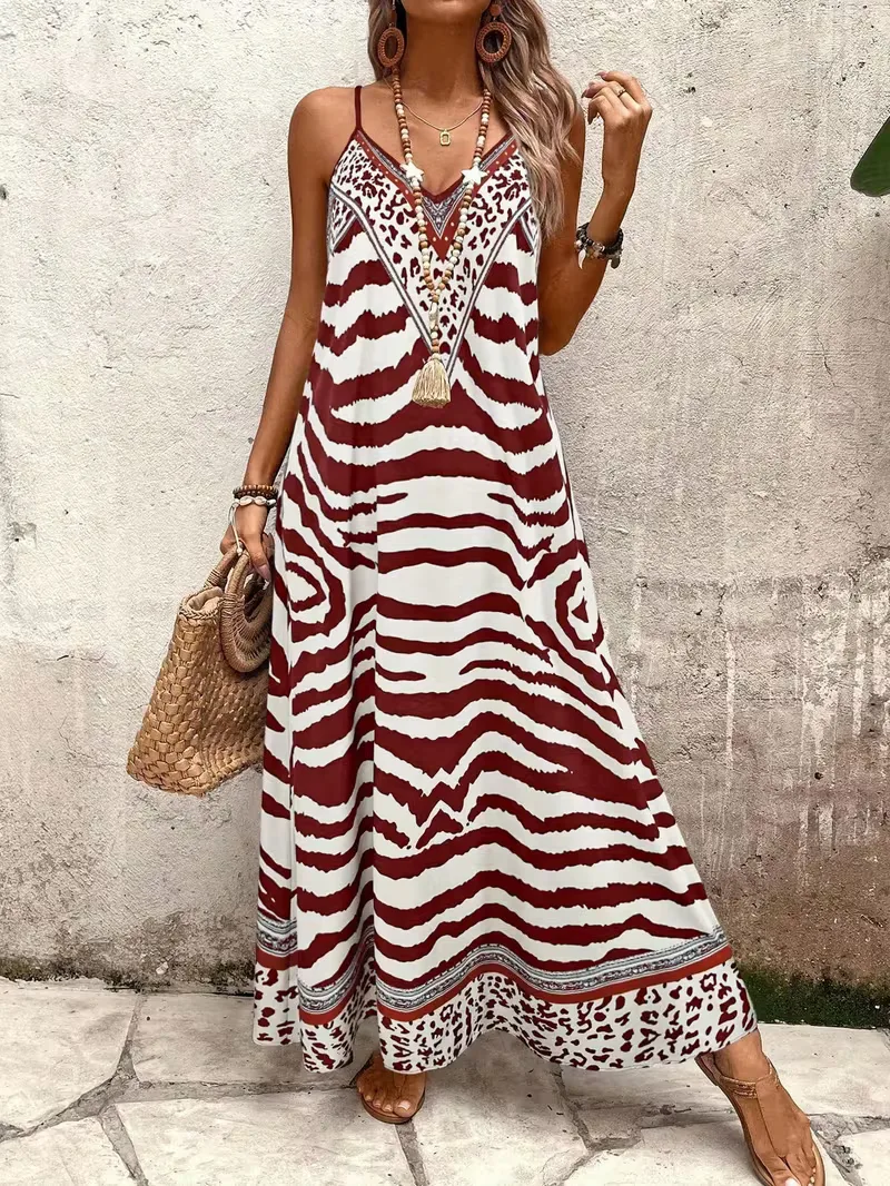 Maxi jurk met leopard print - Image 4