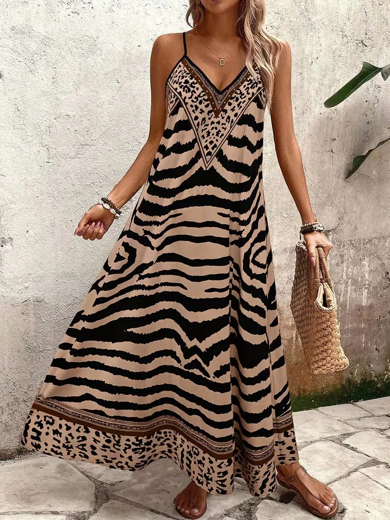 Maxi jurk met leopard print - Image 7