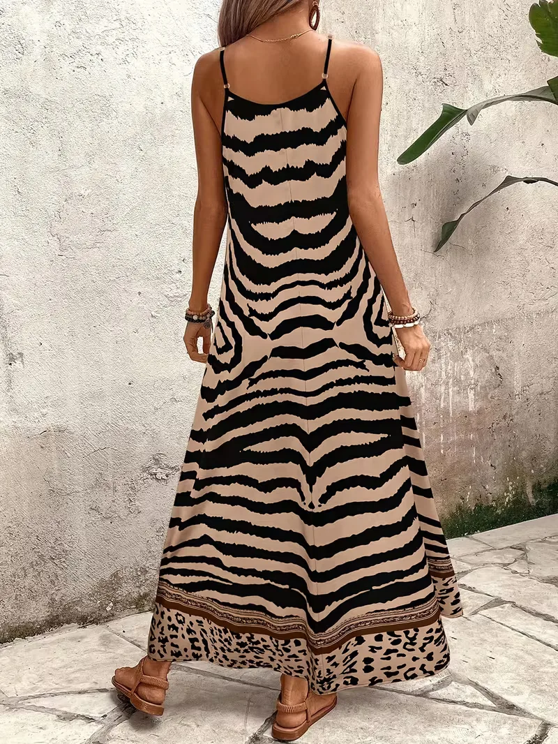 Maxi jurk met leopard print - Image 8