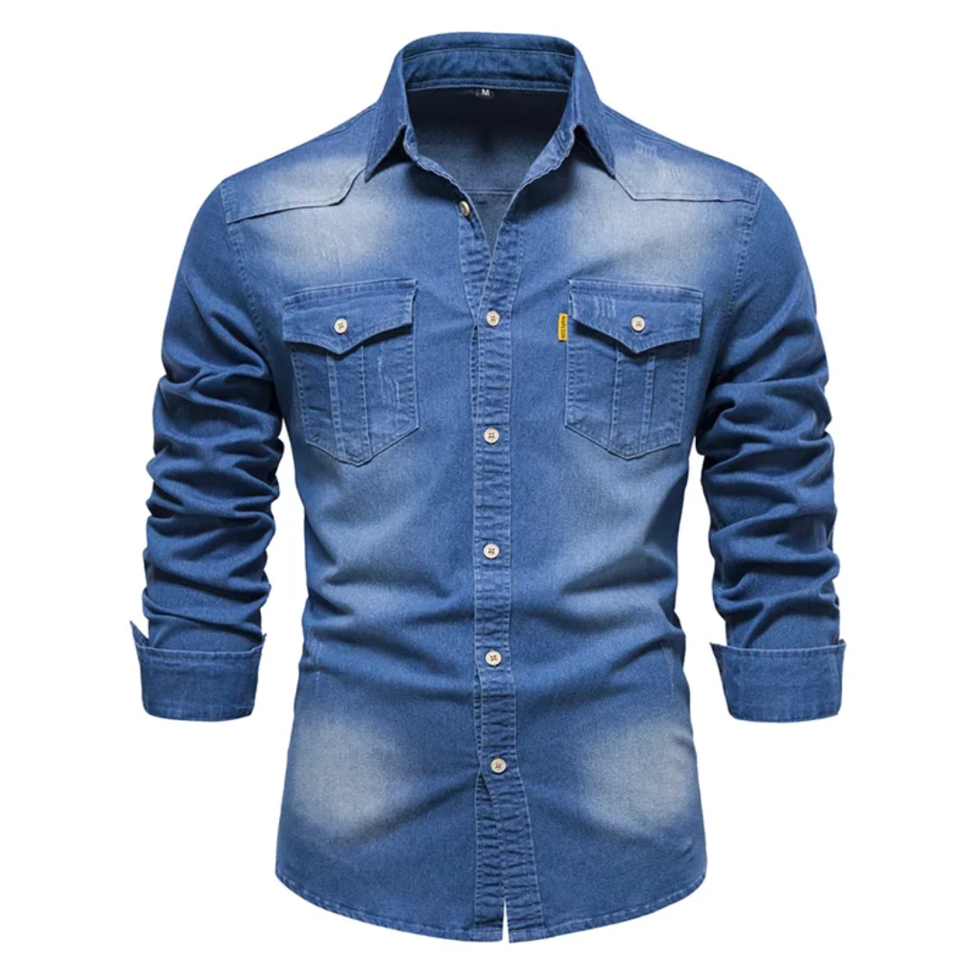 Mike | stijlvolle denim overhemd voor heren