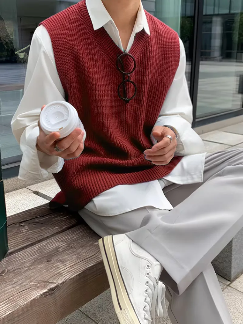 Mouwloos V-neck Vest - Image 9