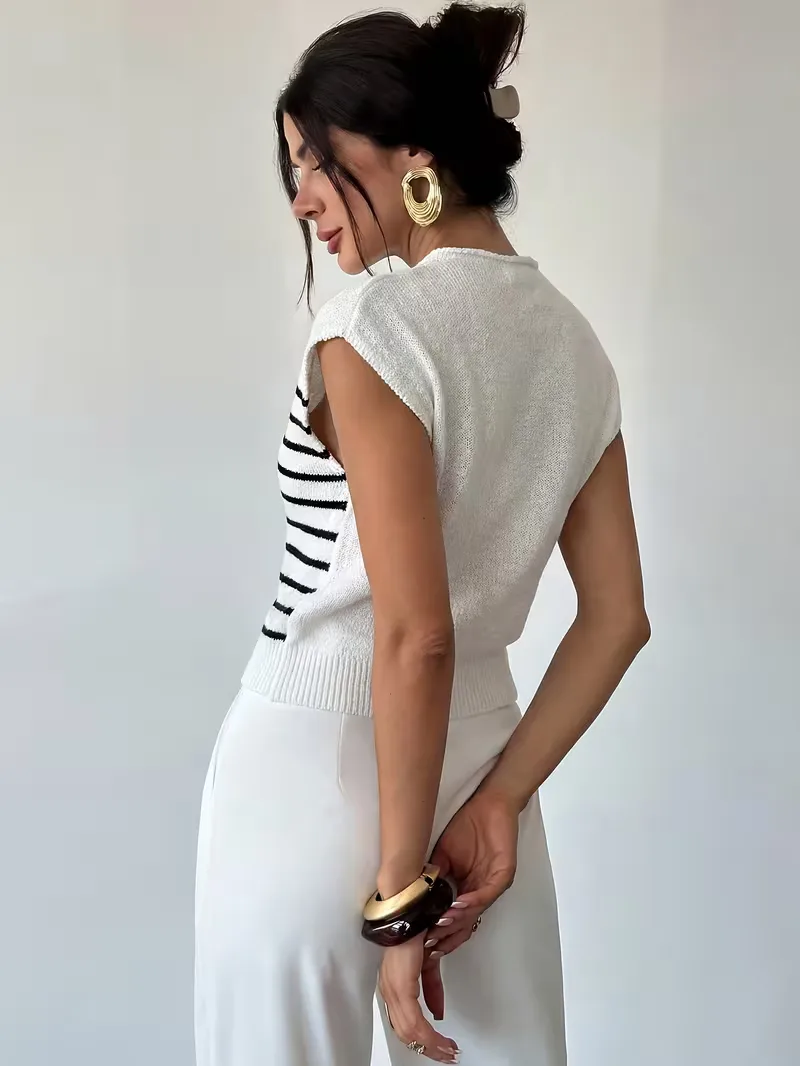 Mouwloos vest met mock neck - Image 2