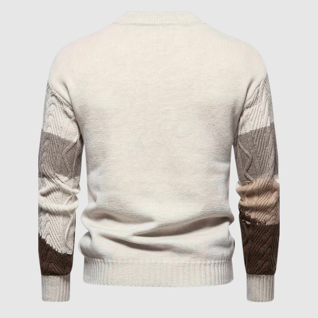 Nadim | Luxe en stijlvolle herentrui met print - Image 7