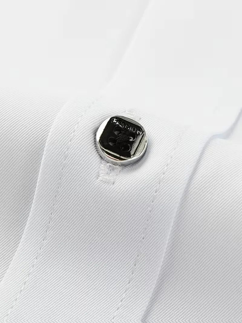 Nette overhemden slim fit mandarin kraag - Image 4