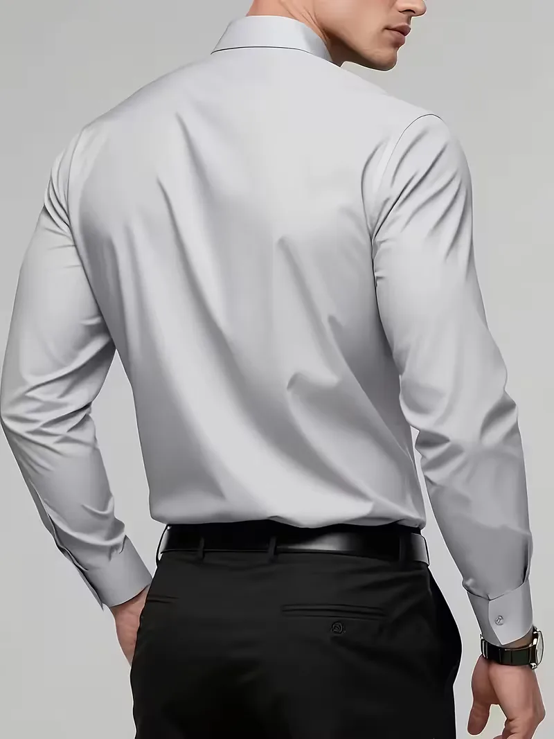 Nette overhemden slim fit mandarin kraag - Image 7