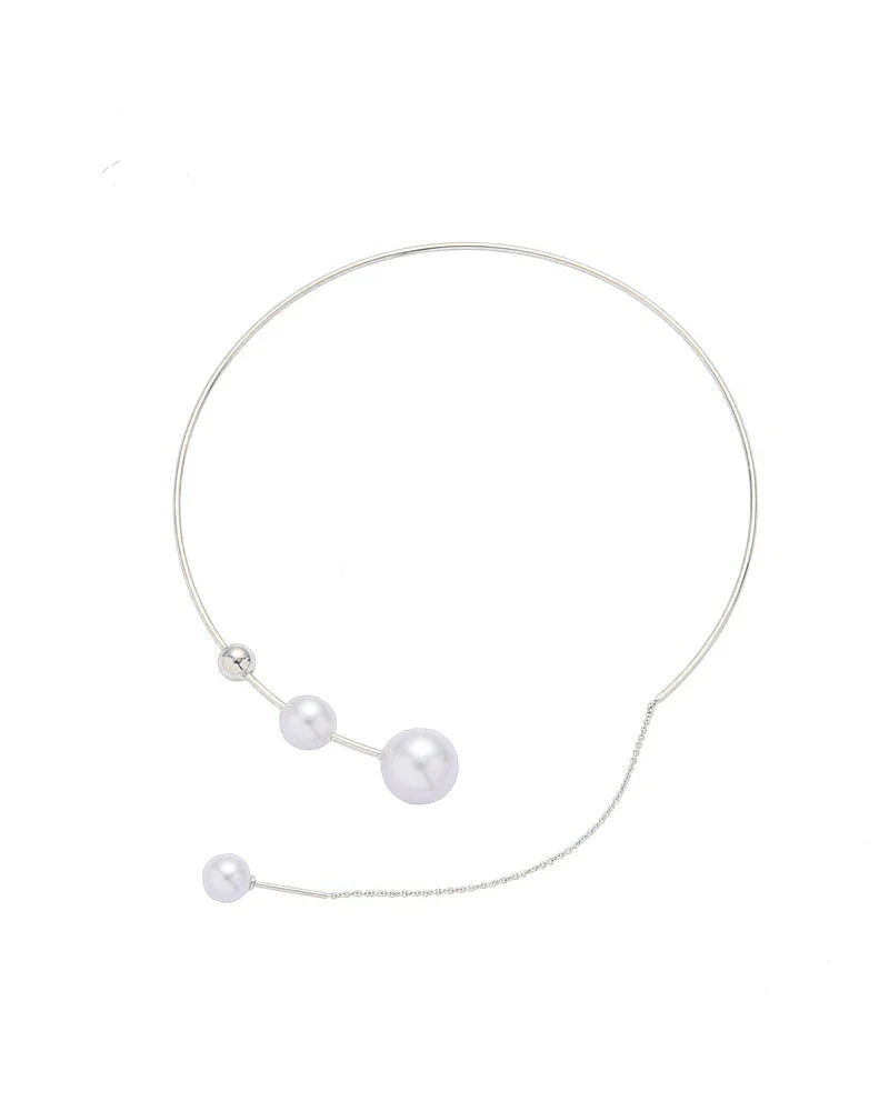 Nina | Claviculeketting met nep parel - Image 10