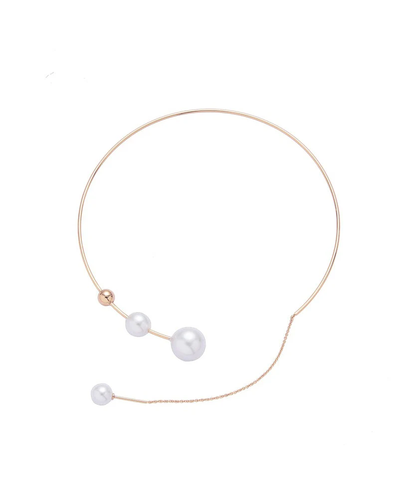 Nina | Claviculeketting met nep parel - Image 9