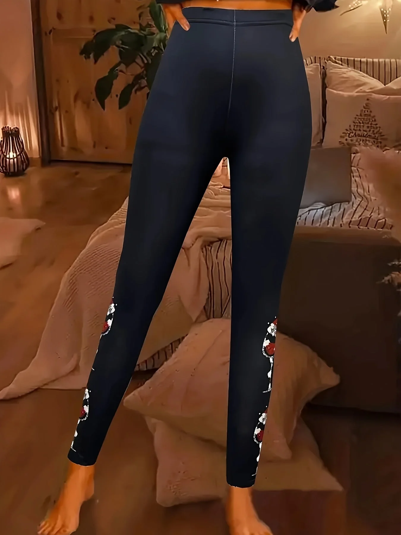 Nina | Comfortabele damesleggings met kerstprint - Image 4