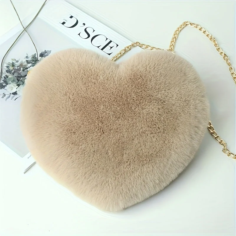 Nina | Schattige pluche hartvormige tas - Image 6