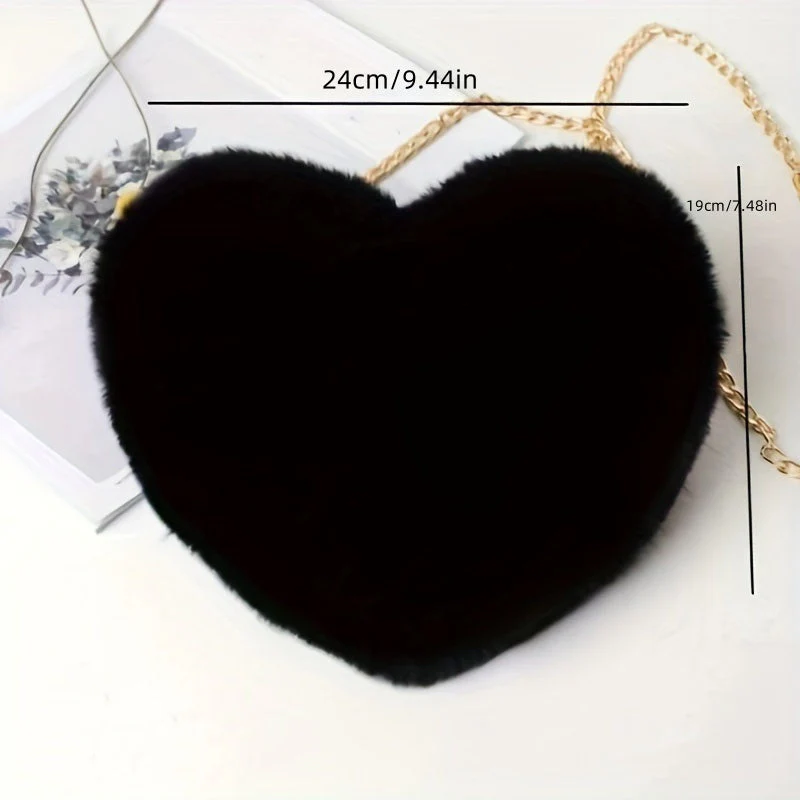 Nina | Schattige pluche hartvormige tas - Image 8