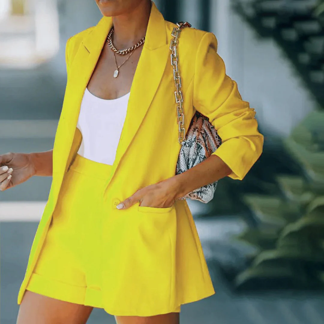 Nina | Zomerse blazer en korte broek set - Image 2