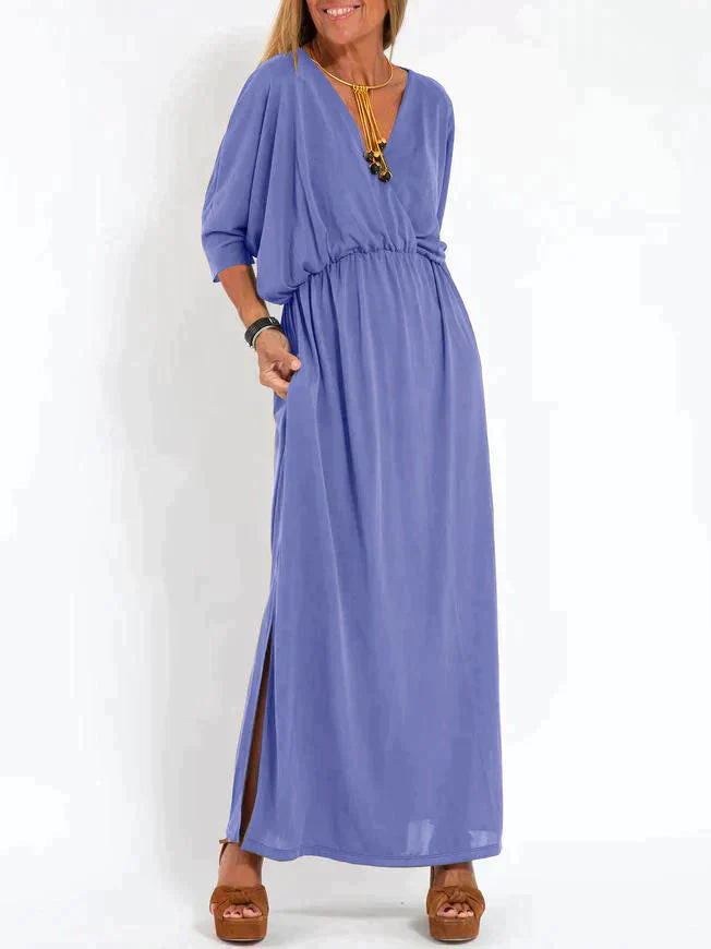Nina | Zwarte elegante maxi-jurk - Image 3