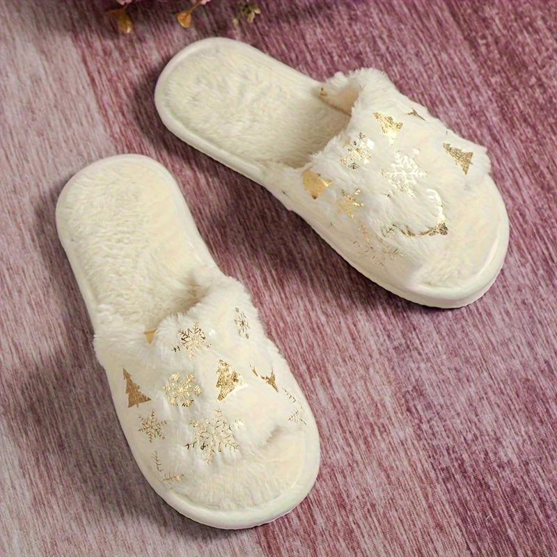 Noa | Gezellige & zachte kerst pluche warme sloffen - Image 5