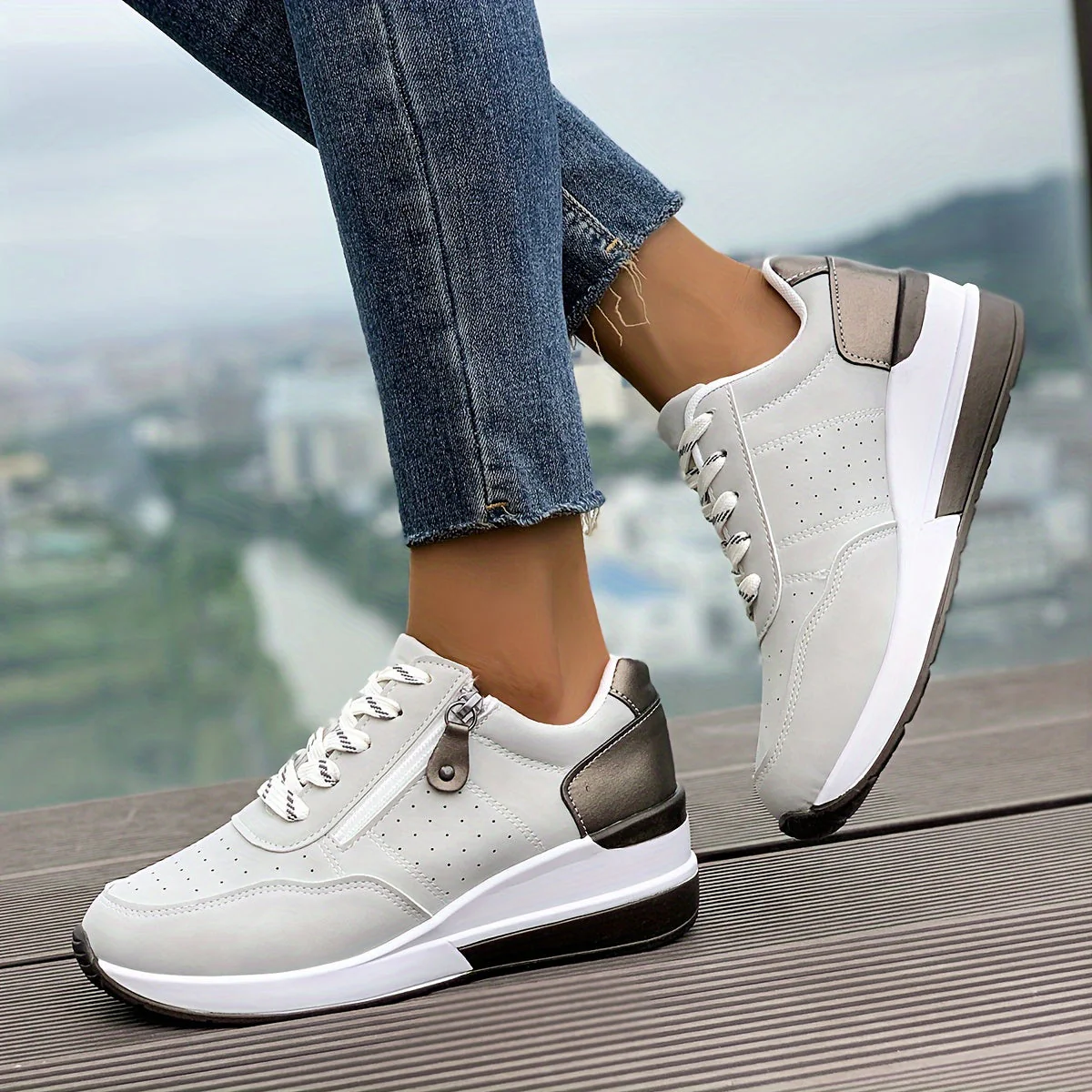 Noor | Casual platform sneakers - Image 10