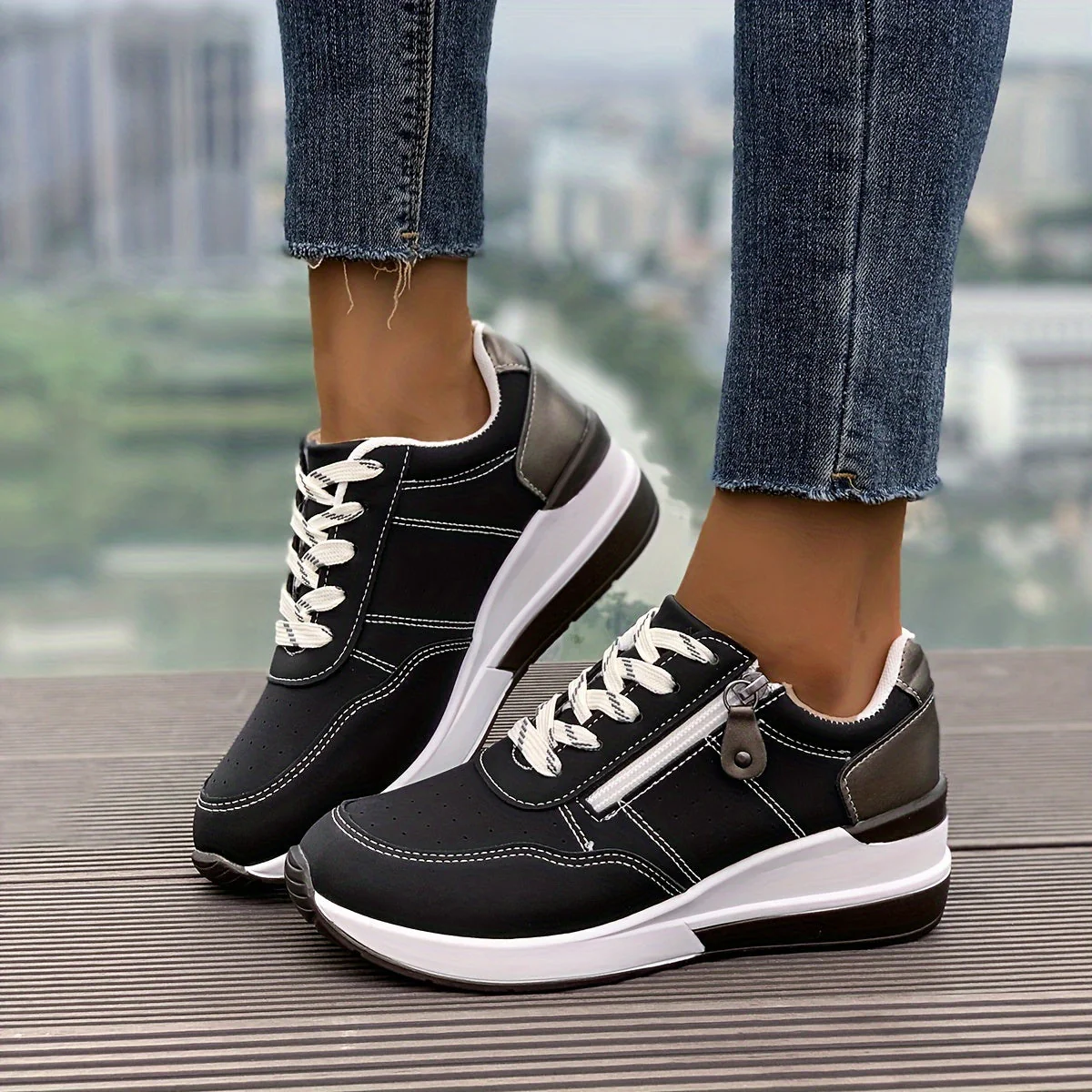 Noor | Casual platform sneakers - Image 6
