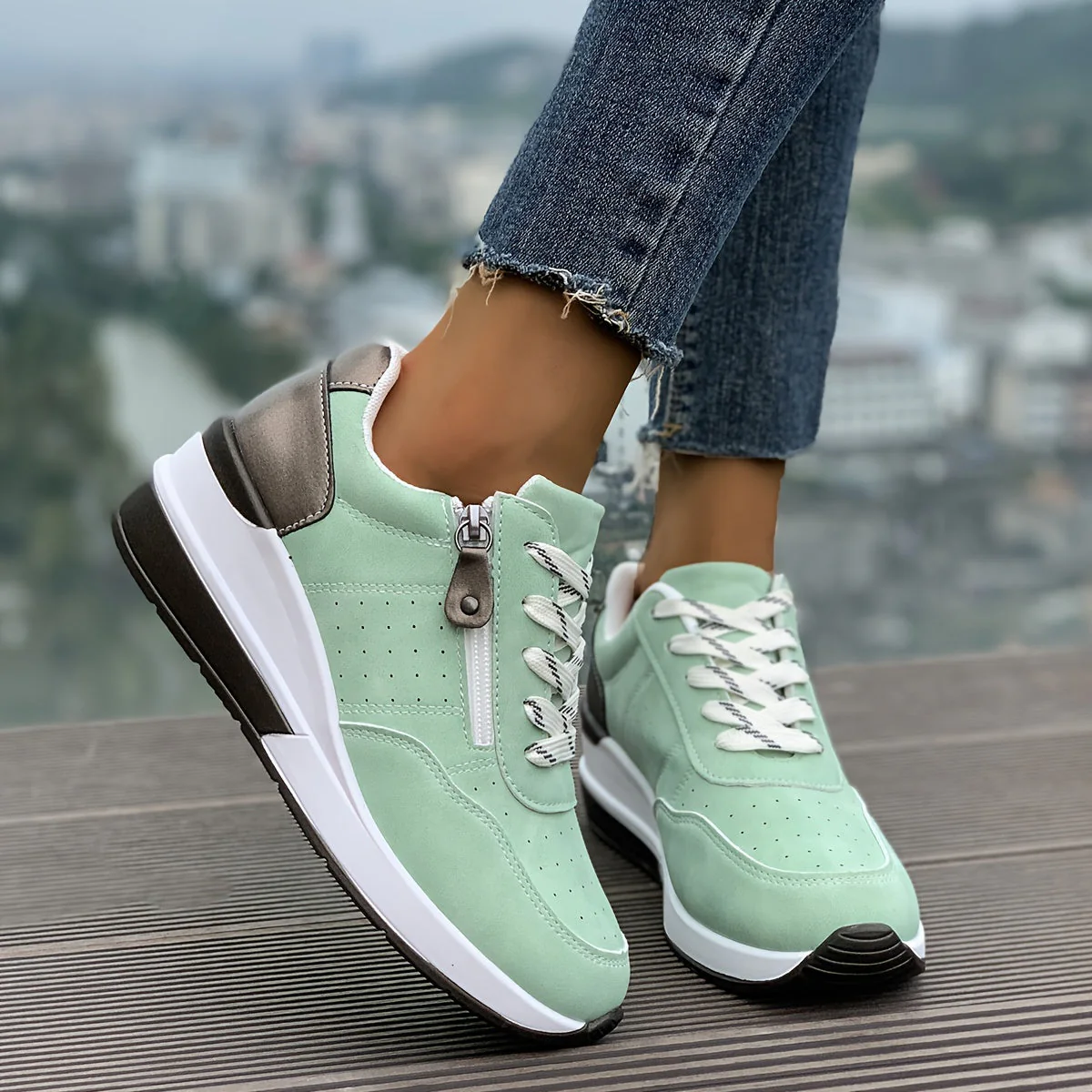 Noor | Casual platform sneakers - Image 8