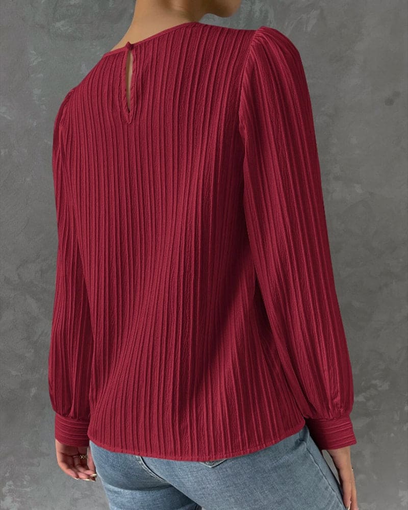 Olivia | Blouse met lantaarnmouwen - Image 12