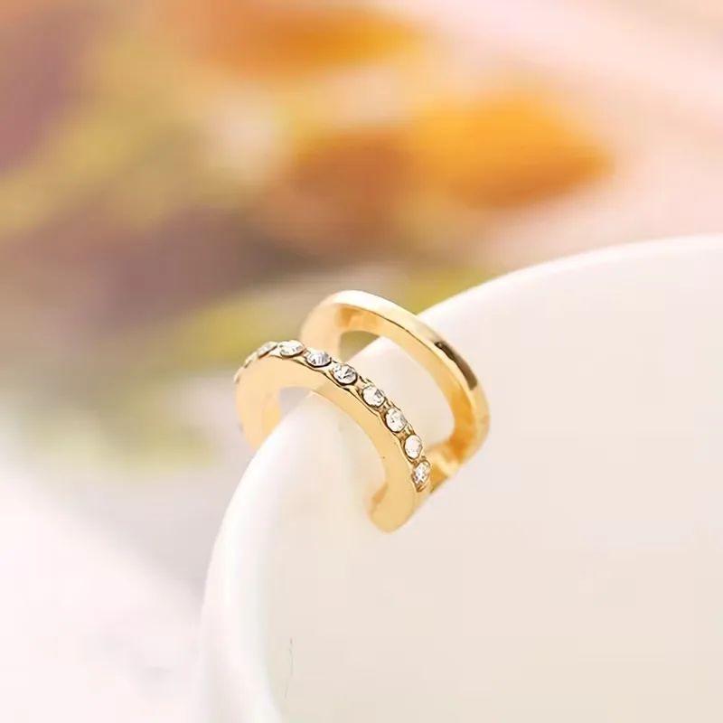 Oorbellen met clip-on en stenen - Image 2