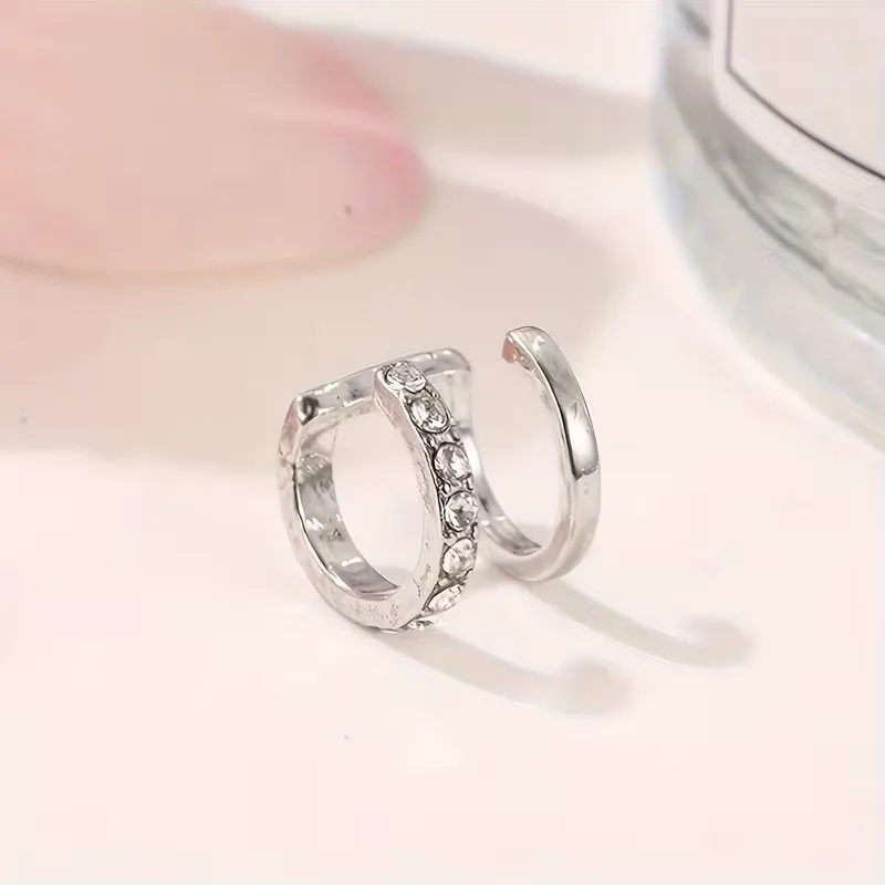 Oorbellen met clip-on en stenen - Image 6