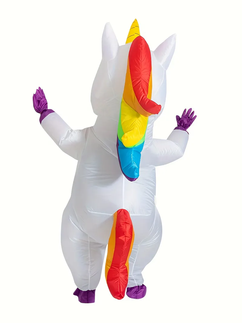 Opblaasbaar eenhoorn kostuum voor carnaval - Image 6