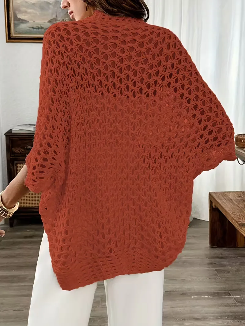 Oversized cardigan met hollow-out design - Image 15