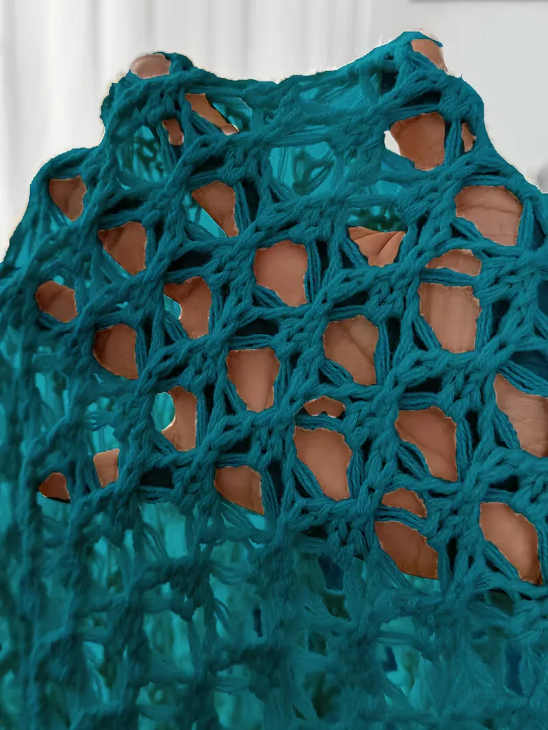 Oversized cardigan met hollow-out design - Image 34