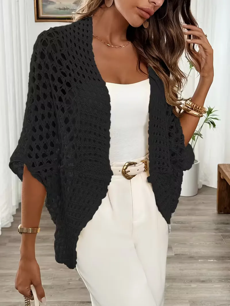 Oversized cardigan met hollow-out design - Image 8