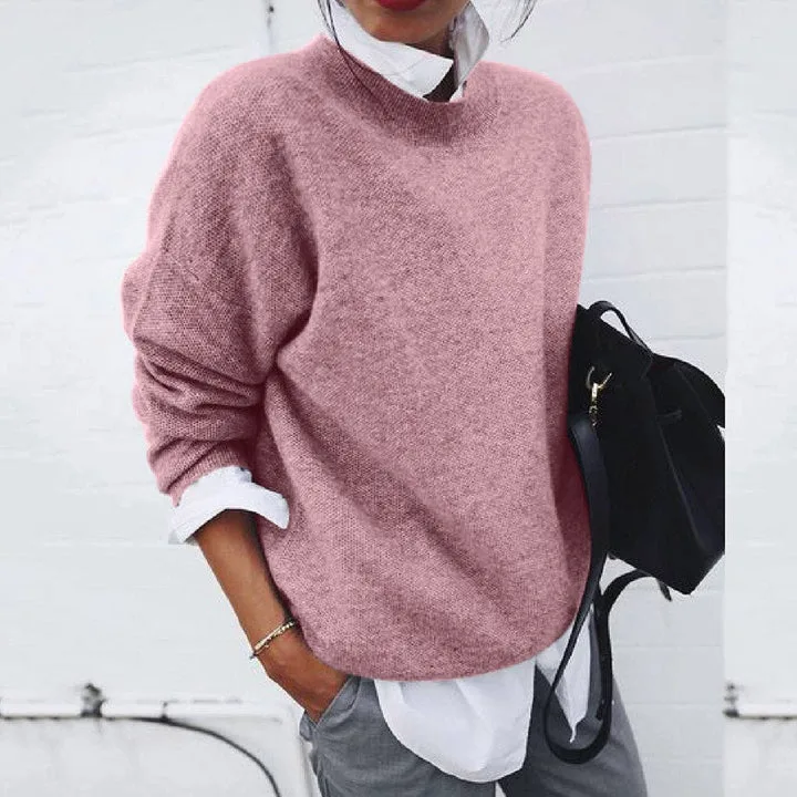Oversized cashmere dames trui met lange mouwen - Image 2