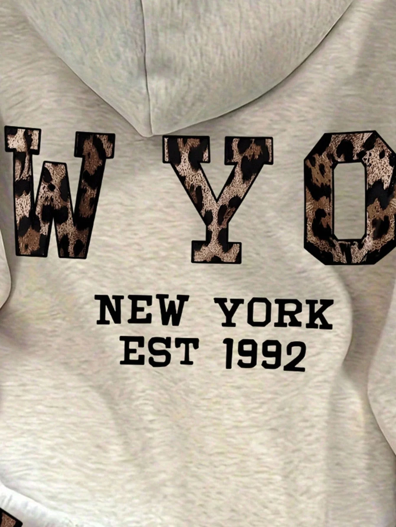 Oversized hoodie met luipaardprint en capuchon - Image 2
