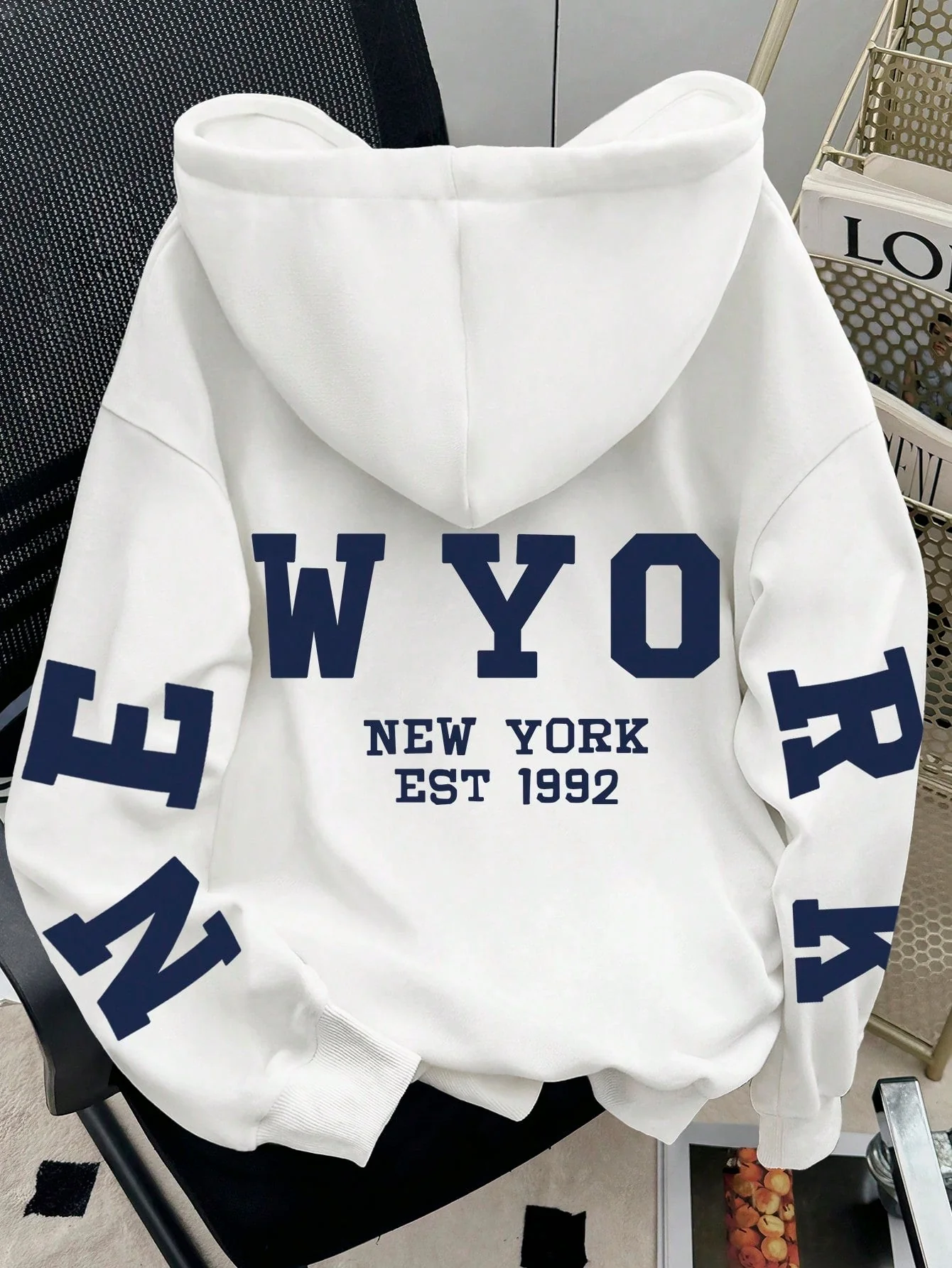 Oversized hoodie met luipaardprint en capuchon - Image 4