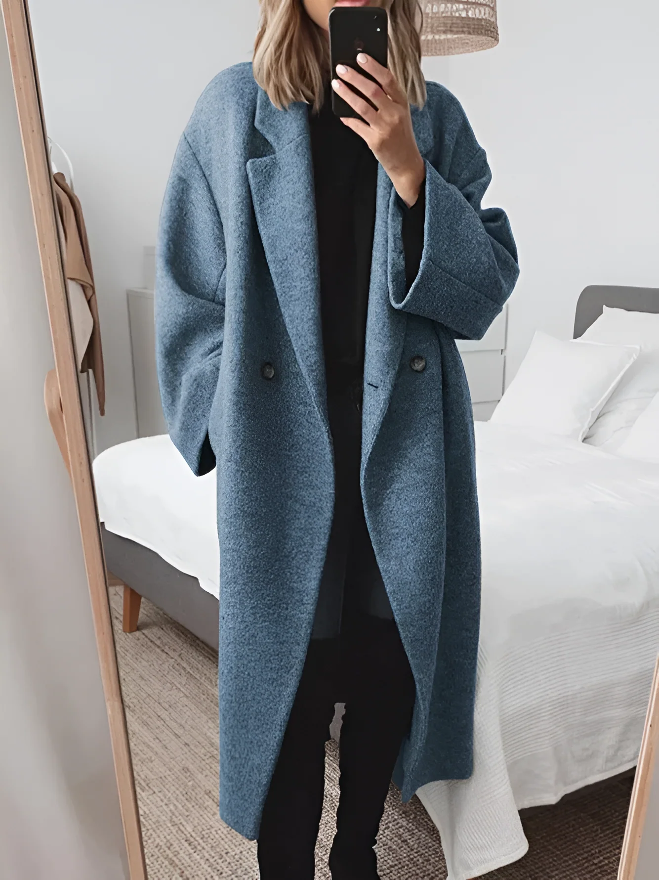 Oversized jas met dubbele knoopsluiting - Image 3