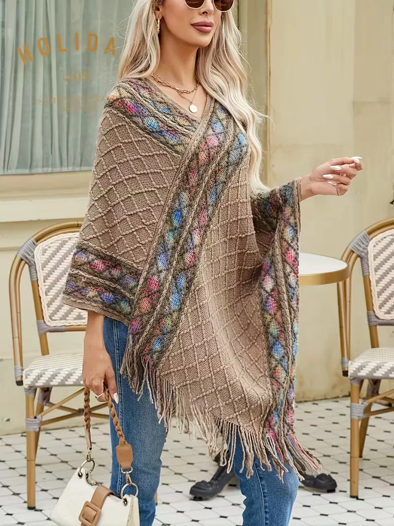 Oversized trui met V-hals - Image 3