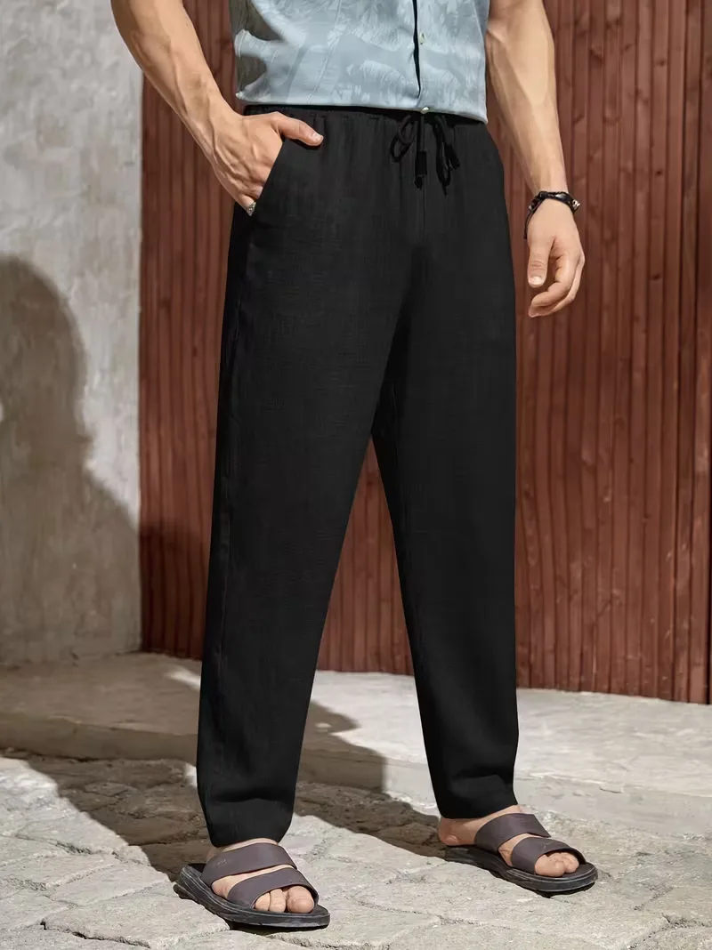 Pantalons met drawstring en straight leg - Image 10
