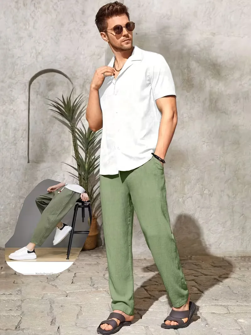 Pantalons met drawstring en straight leg - Image 19