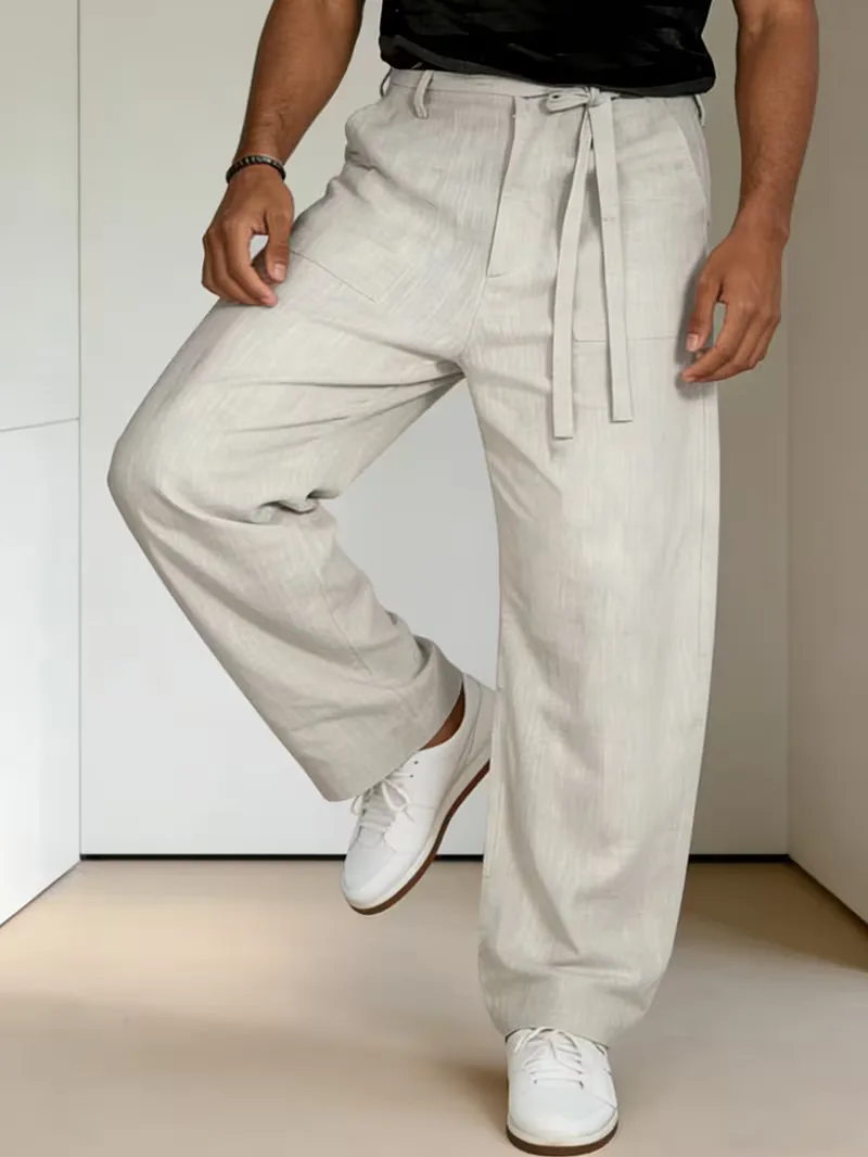 Pantalons met tie belt - Image 2