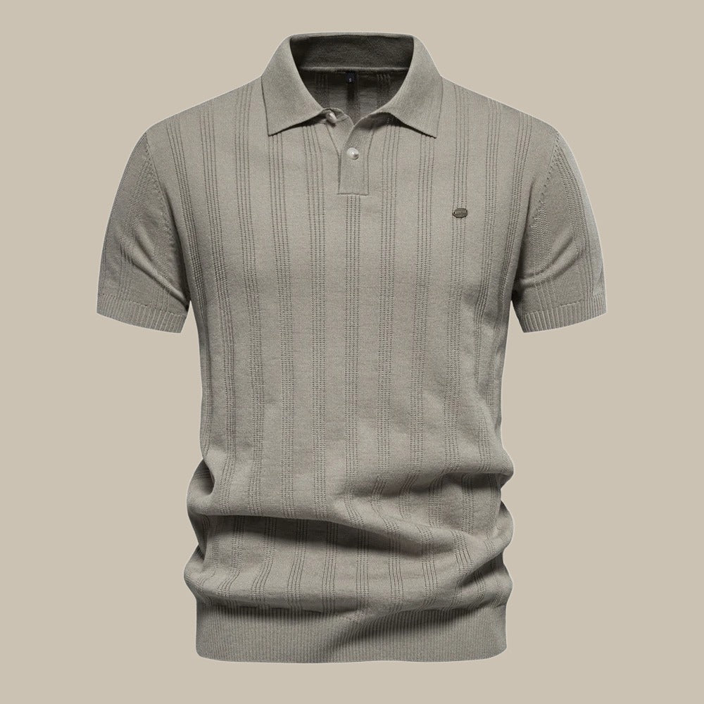 Peutrey | Stijlvolle wollen polo met korte mouw - Image 4