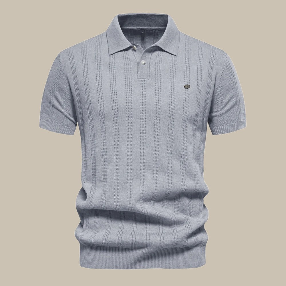 Peutrey | Stijlvolle wollen polo met korte mouw - Image 5