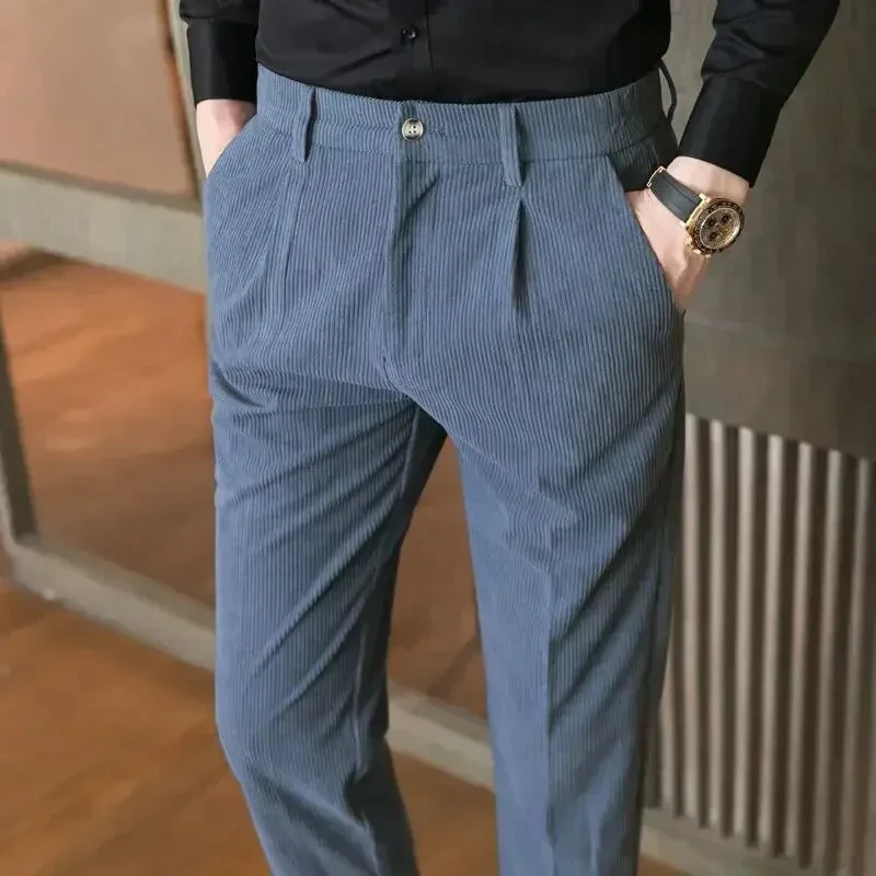Pierre | Slanke corduroy broek - Image 5
