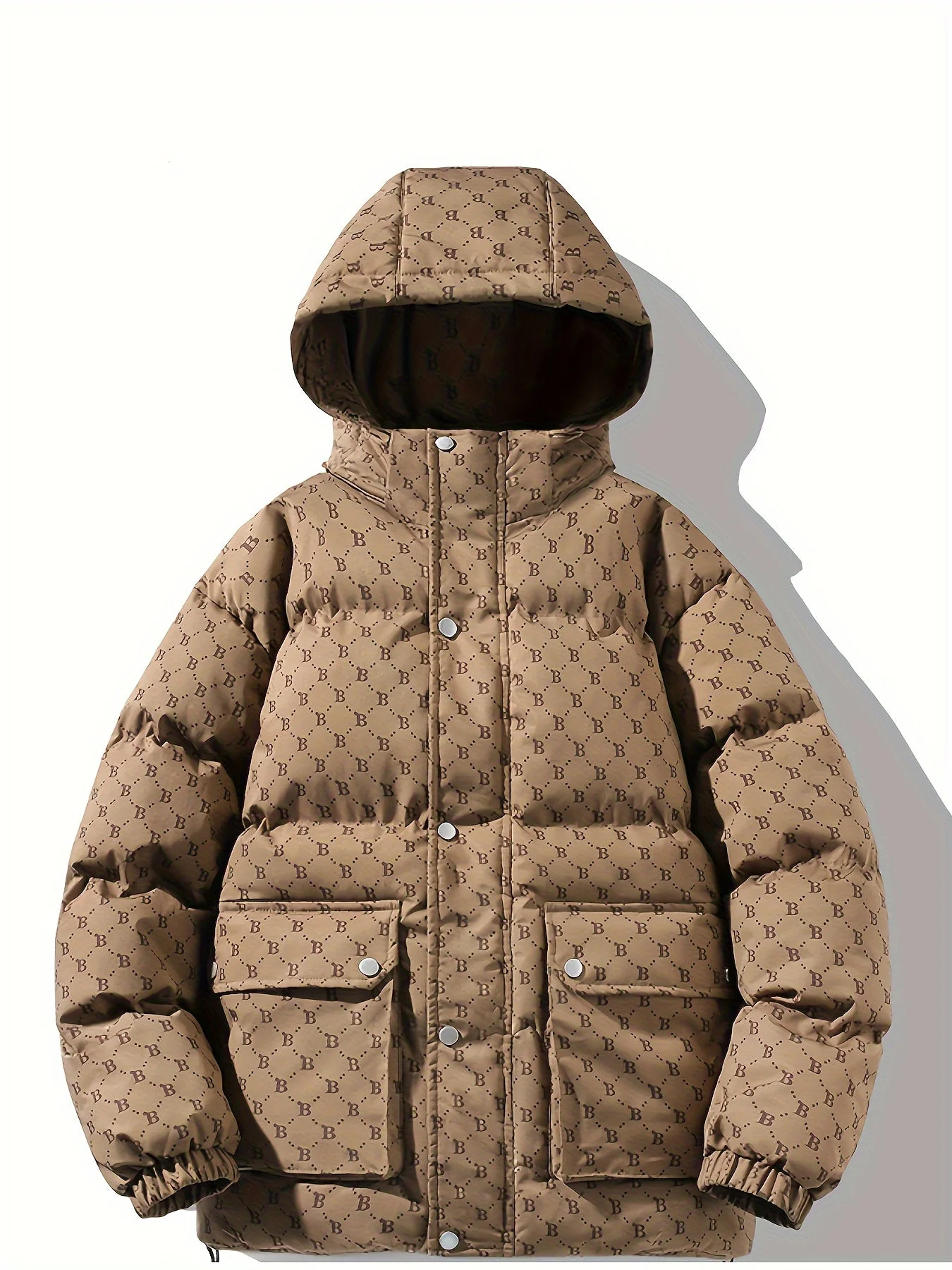 Pim | Stijlvol effen kleur donsjack met zakken - Image 4