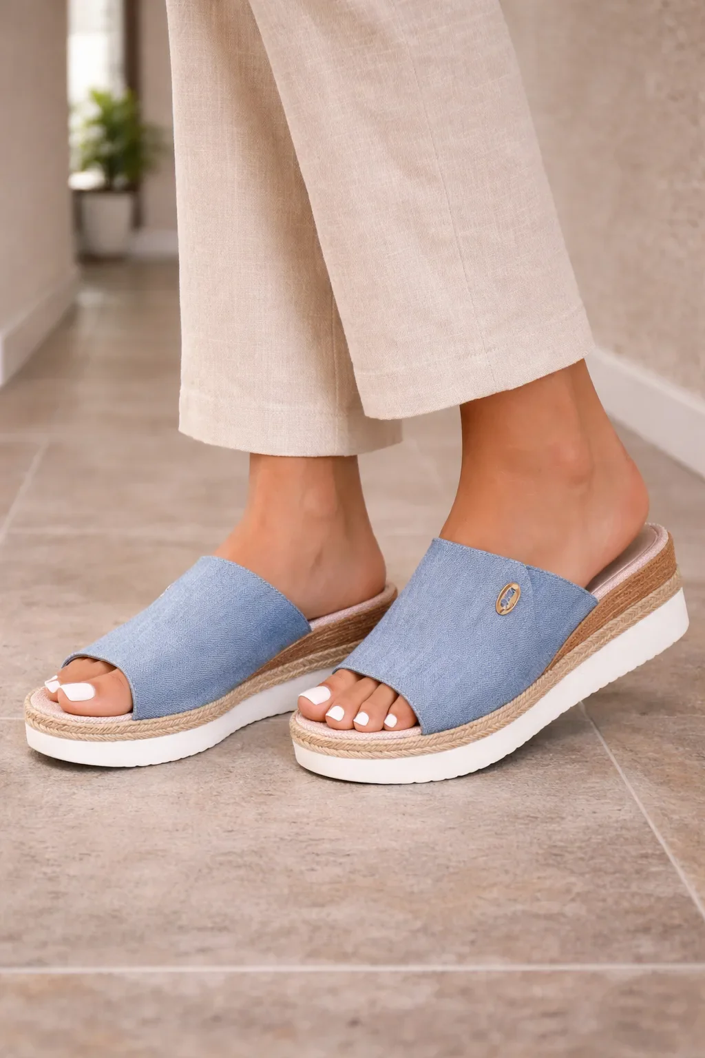 Platform sandalen met open teen - Image 2