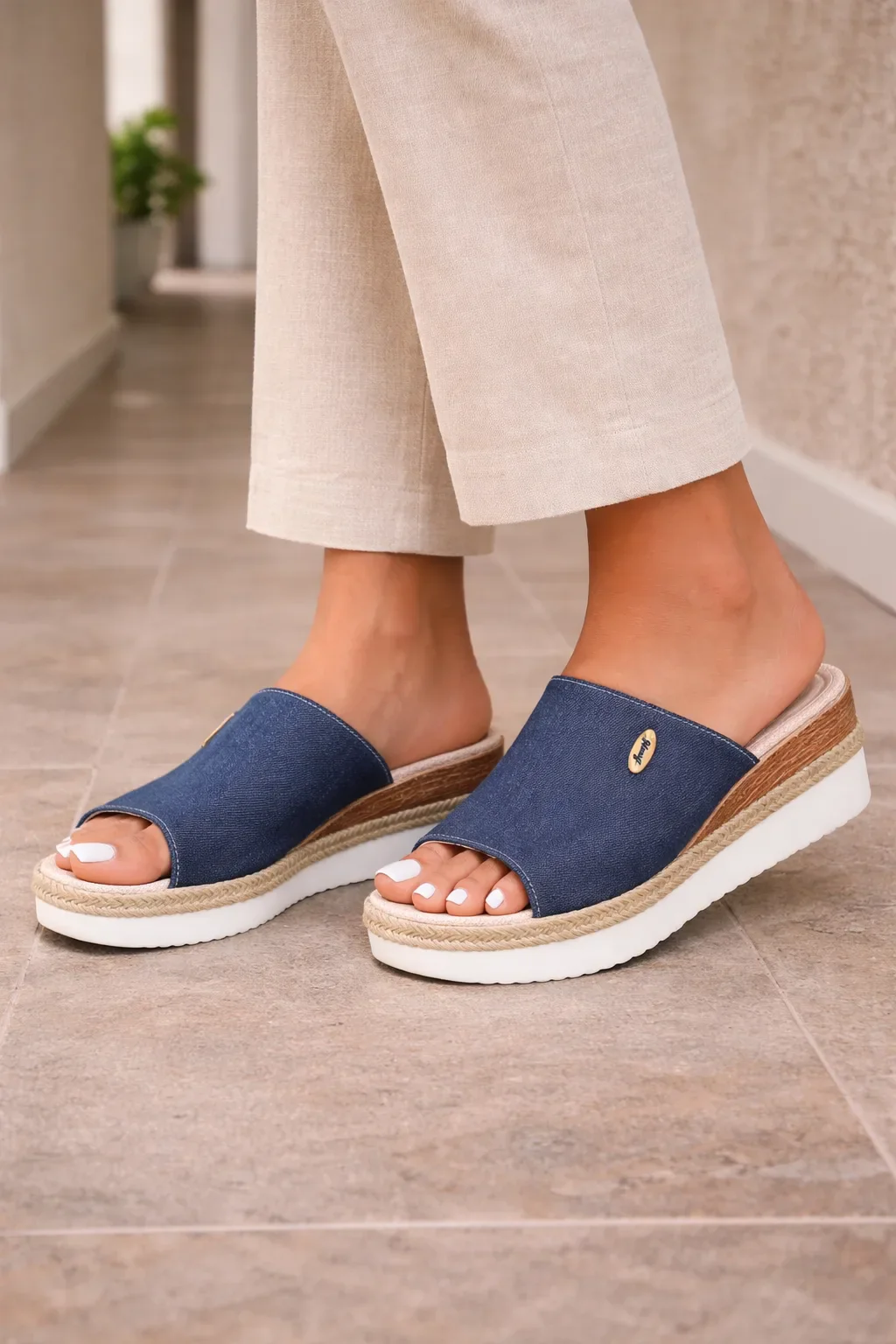 Platform sandalen met open teen - Image 3