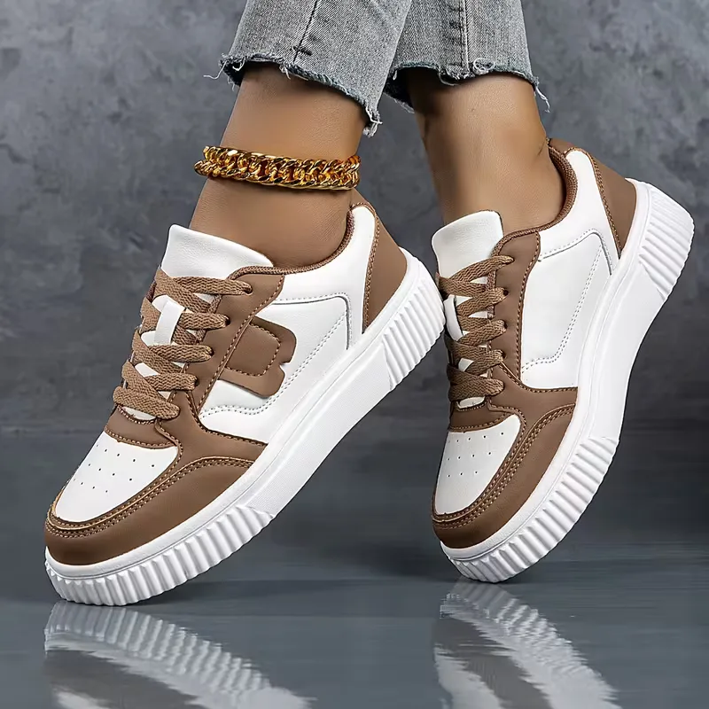 Platform sneaker met kleurblokdesign - Image 8