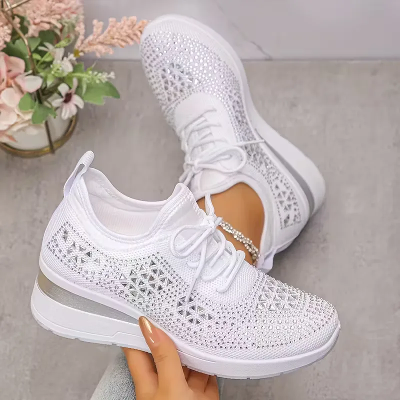 Platform sneakers met gebreide bovenkant - Image 10