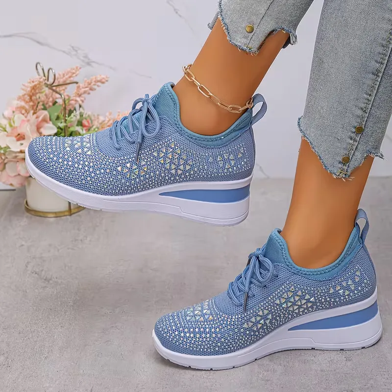 Platform sneakers met gebreide bovenkant - Image 12