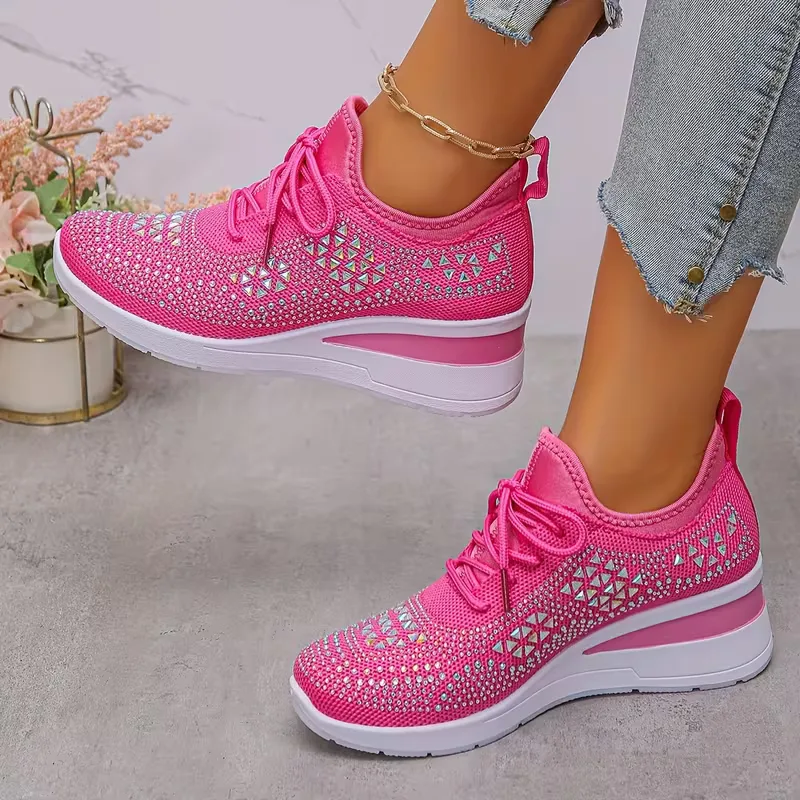 Platform sneakers met gebreide bovenkant - Image 13